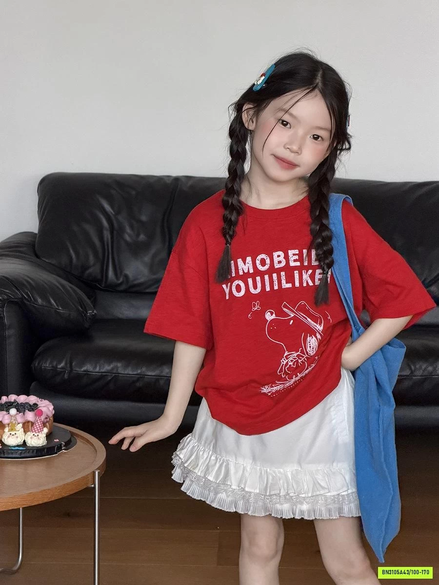 ÁO THUN GIẤY IN CHỮ OVERSIZE 26C008 AMBB