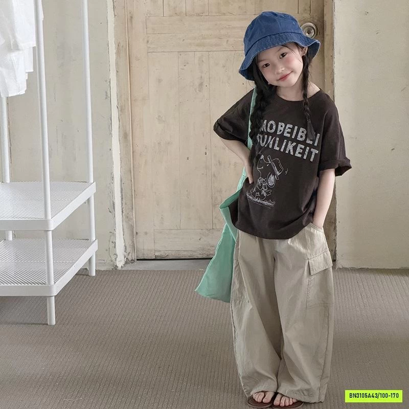 ÁO THUN GIẤY IN CHỮ OVERSIZE 26C008 AMBB