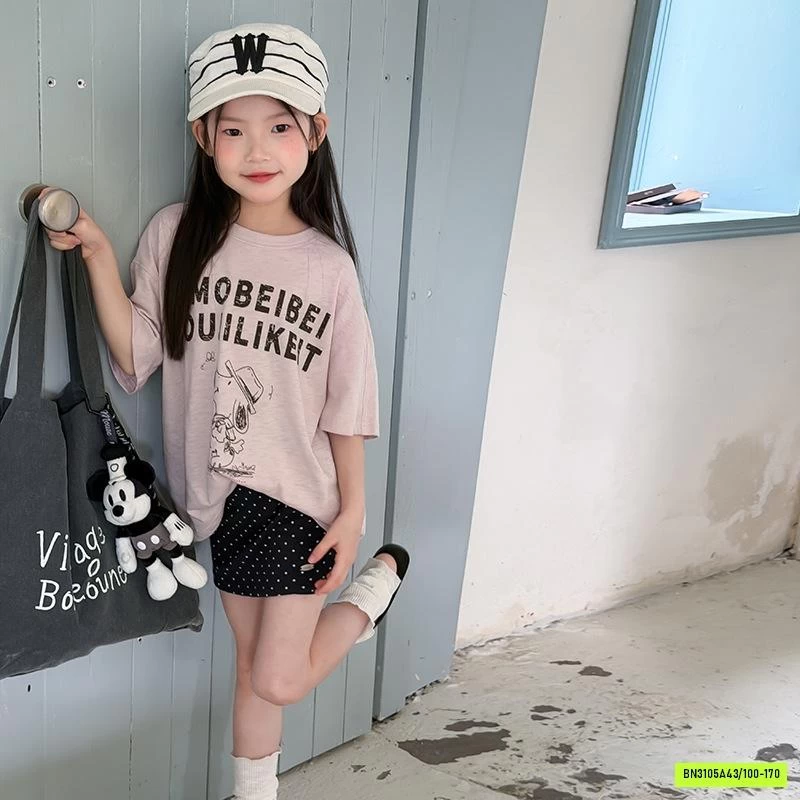 ÁO THUN GIẤY IN CHỮ OVERSIZE 26C008 AMBB