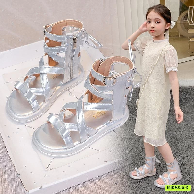 SANDAL CHIẾN BINH BẠC CỔ THẤP