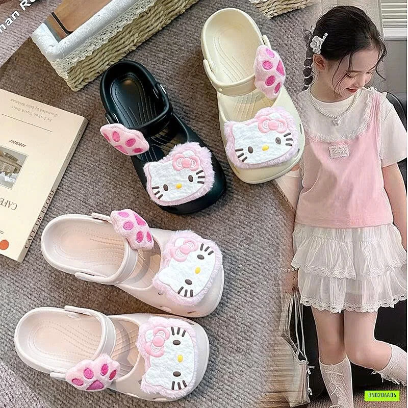 CROCS BỆT CHARM KITTY