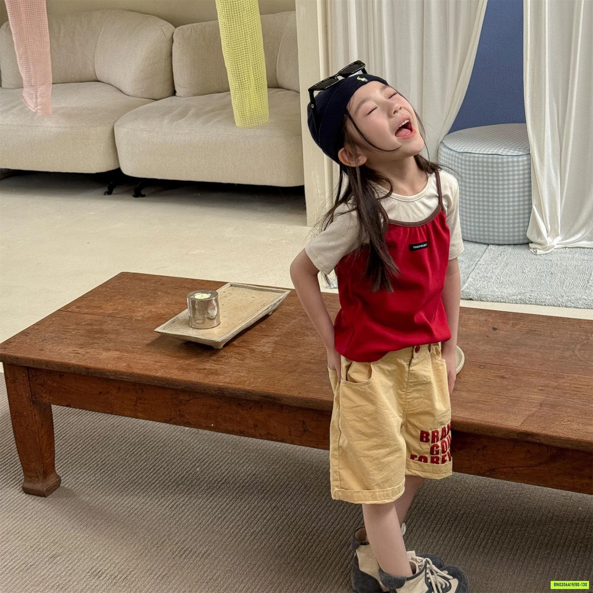 SHORT THÔ THÊU CHỮ ADBABY