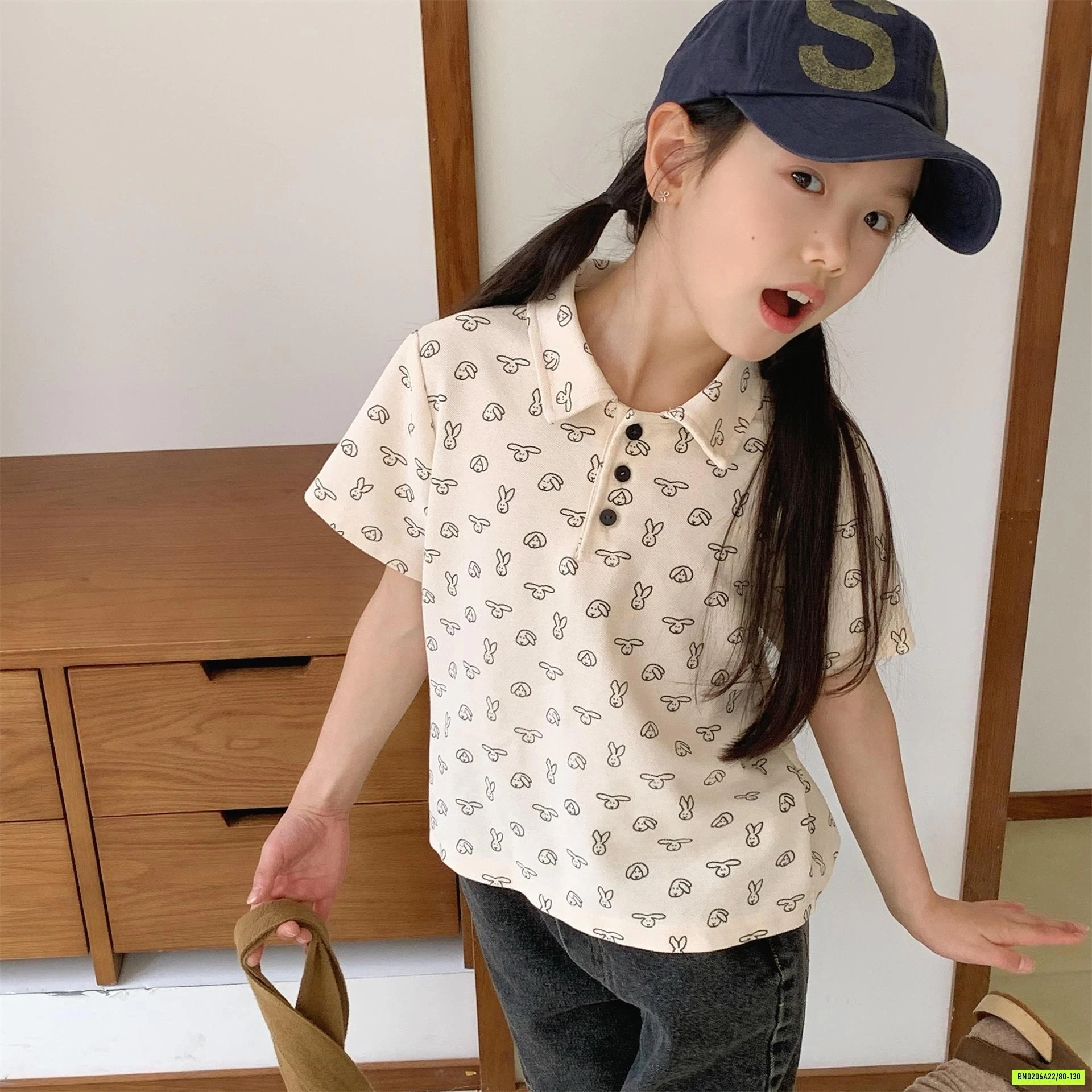 POLO IN THỎ 6295 ADBABY