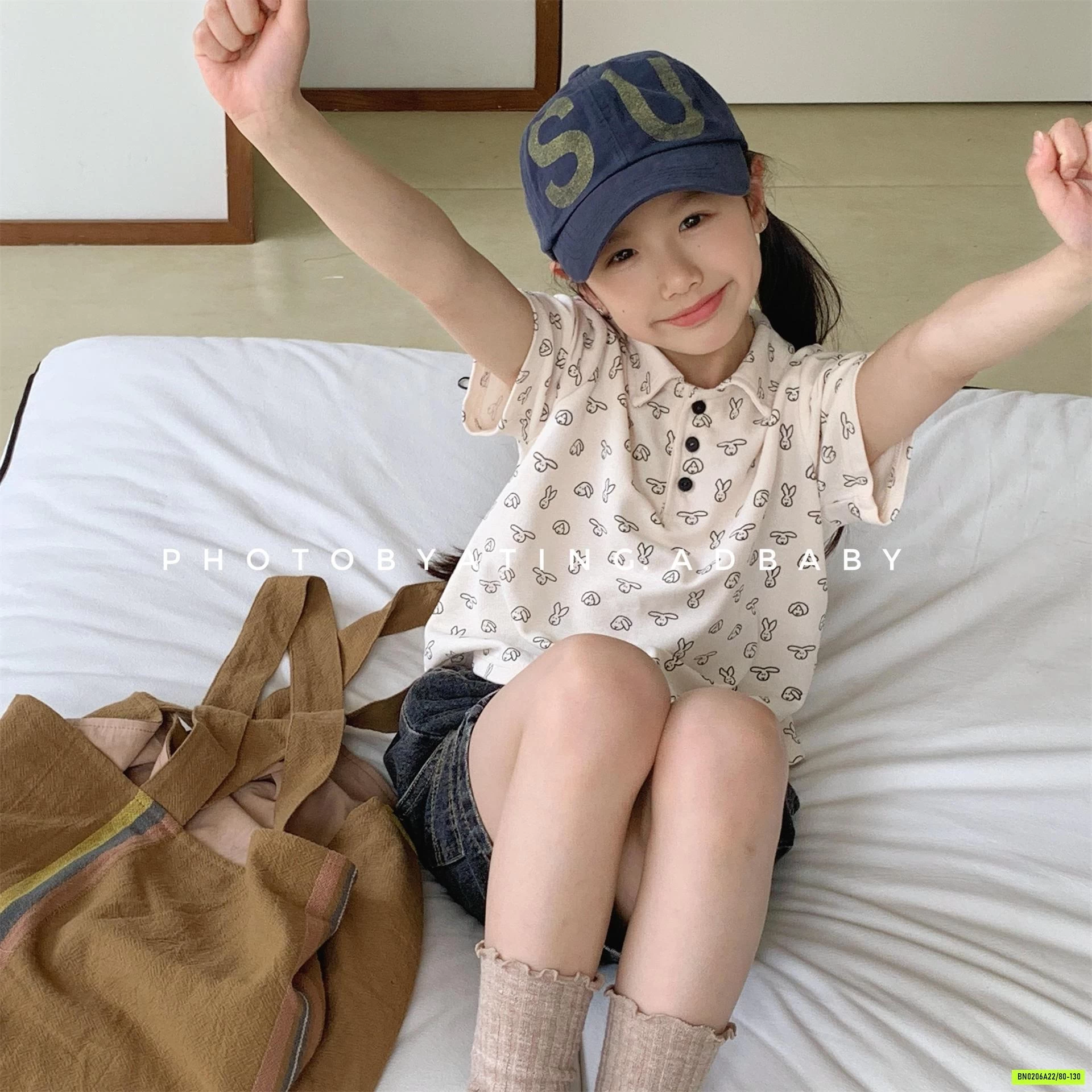 POLO IN THỎ 6295 ADBABY