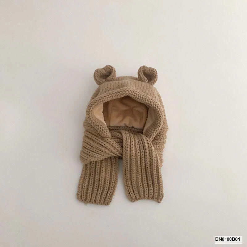 MŨ LEN TAI GẤU CHO BÉ