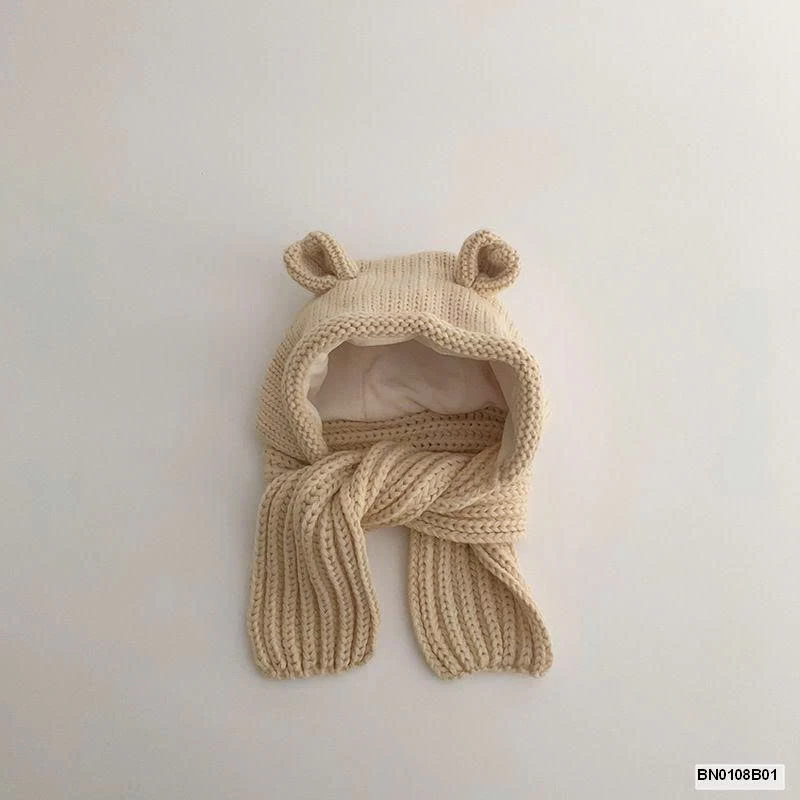 MŨ LEN TAI GẤU CHO BÉ