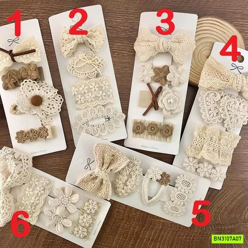 SÉT 4 KẸP TÓC REN TIỂU THƯ