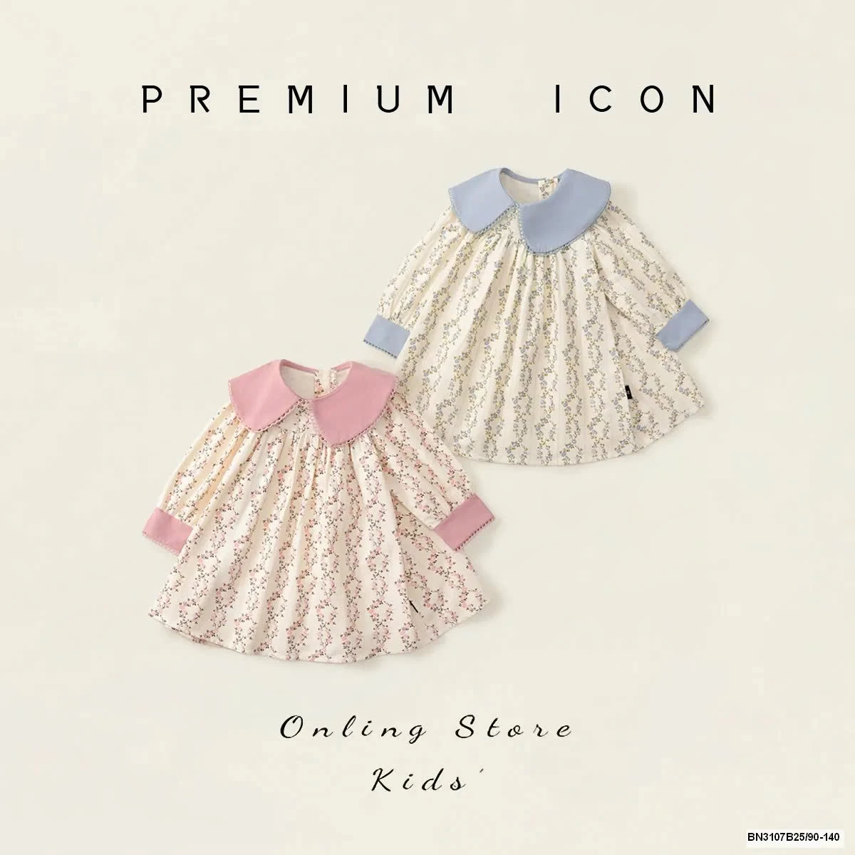 ĐẦM HOA PHỐI MÀU CỔ SEN