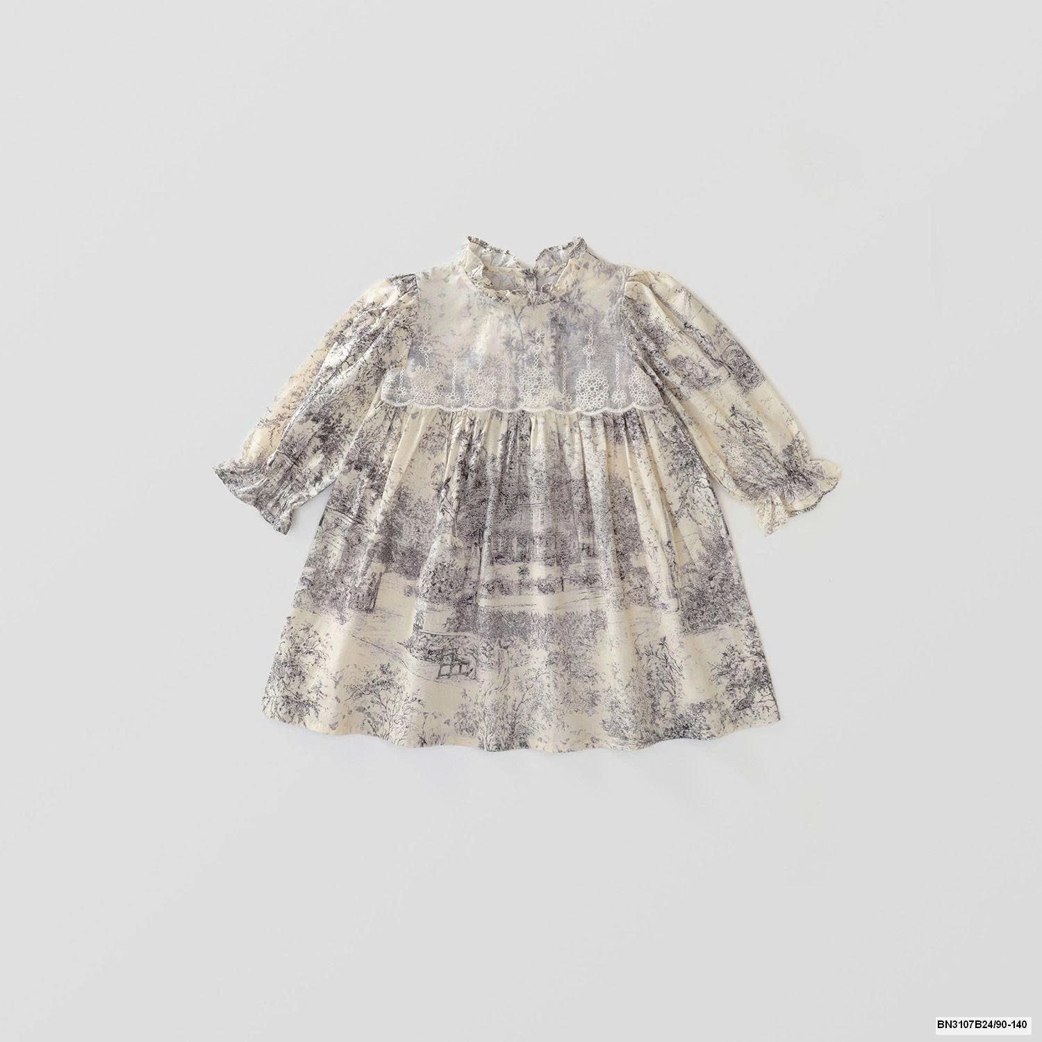 ĐẦM HOA LÁ LOANG MÀU