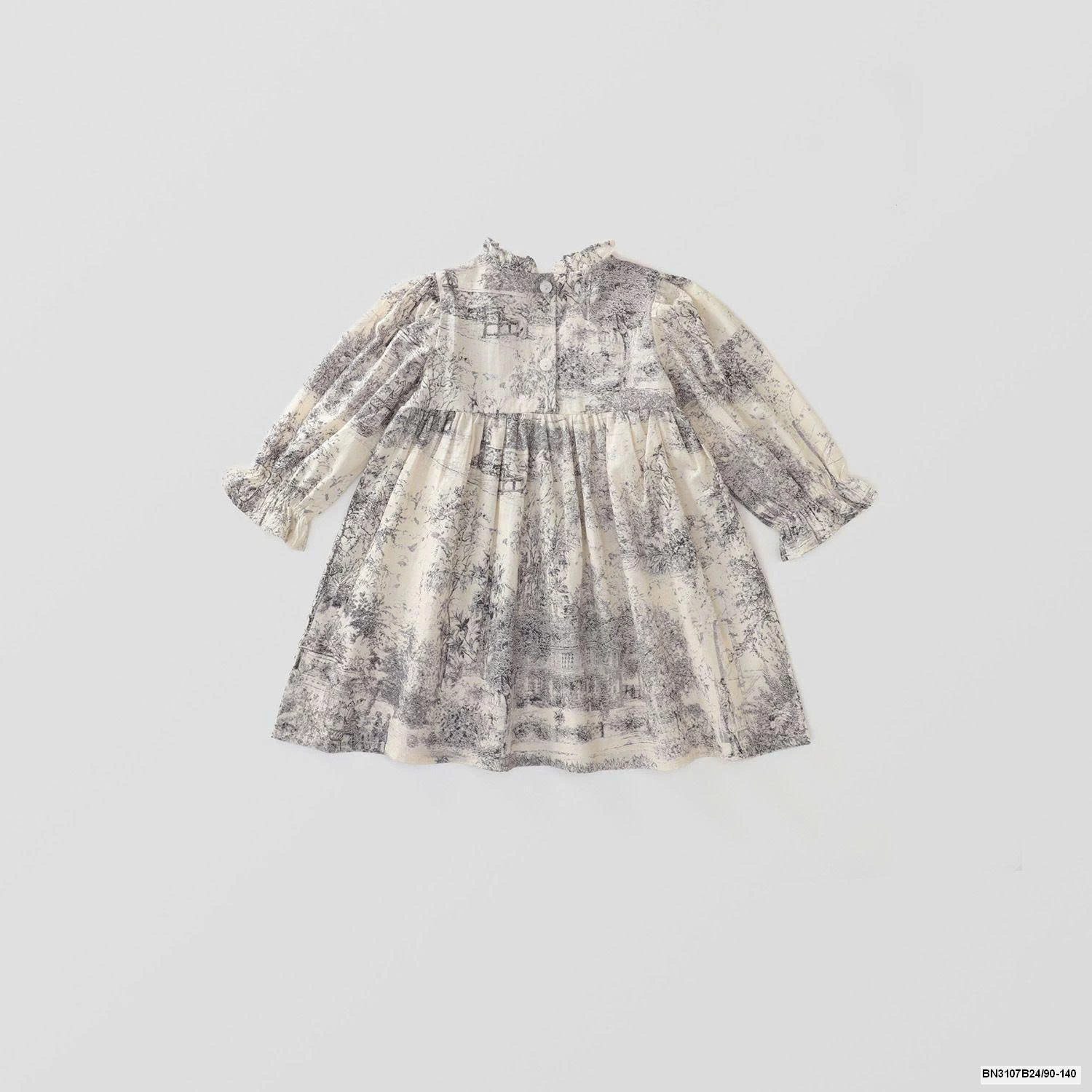 ĐẦM HOA LÁ LOANG MÀU