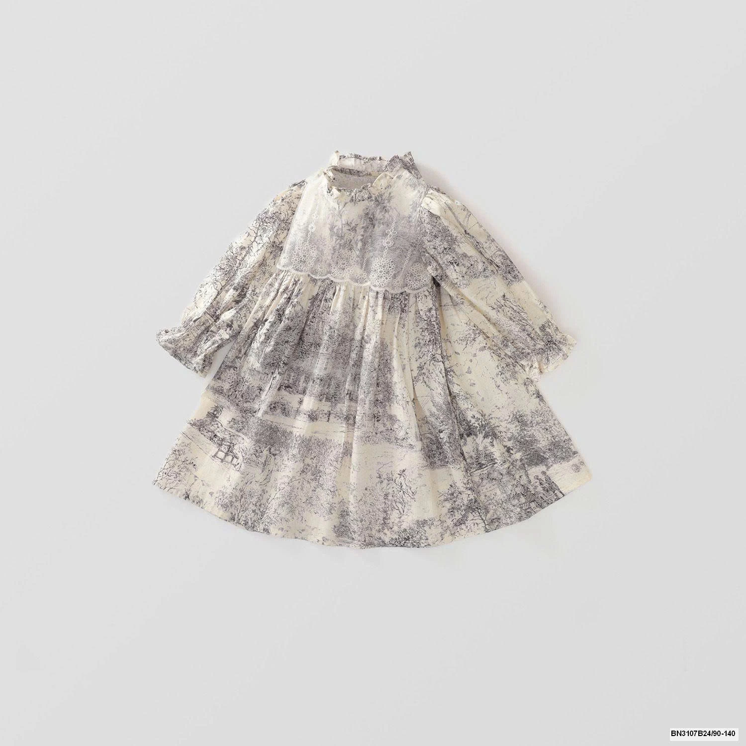 ĐẦM HOA LÁ LOANG MÀU