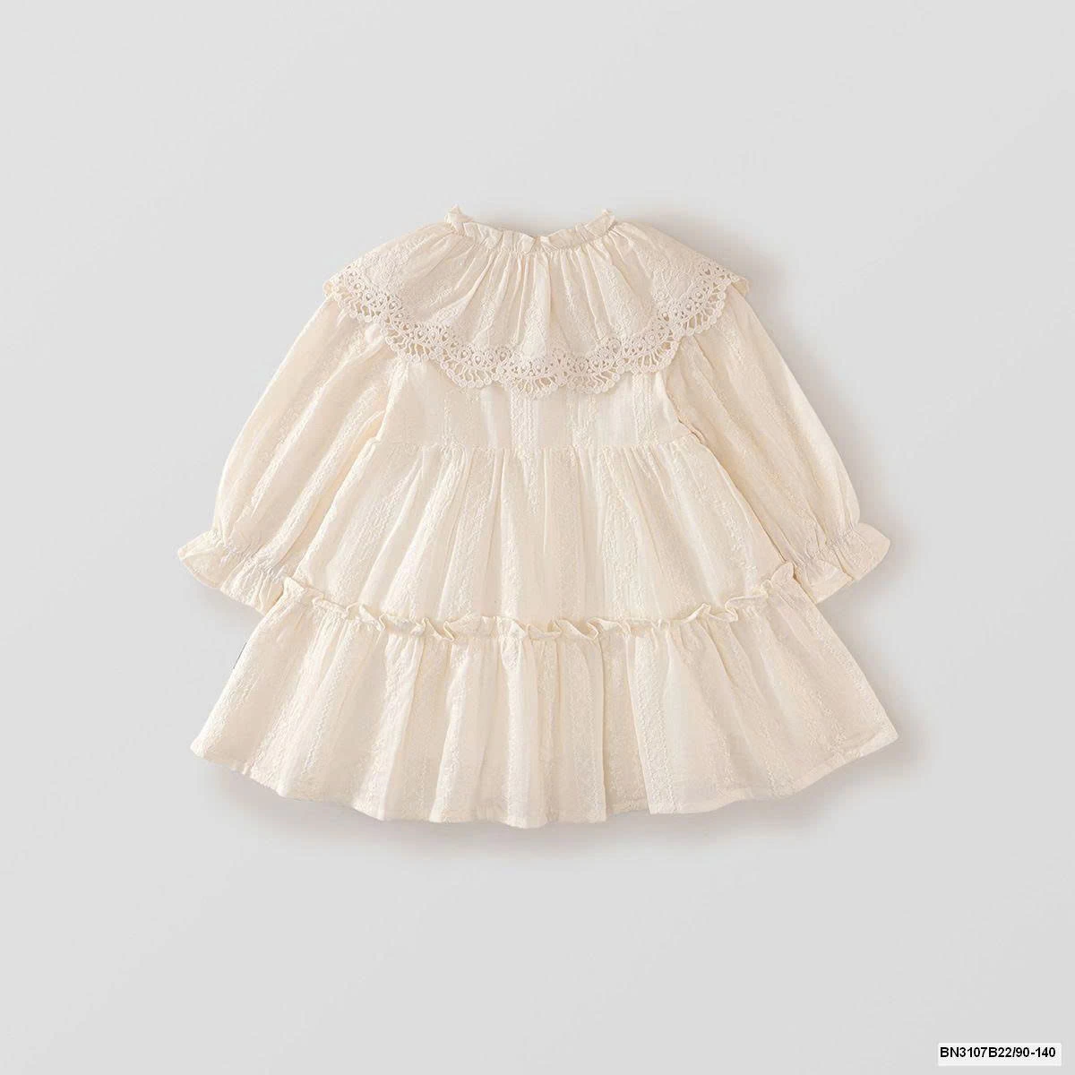 ĐẦM REN TẦNG THÊU HOA NỔI