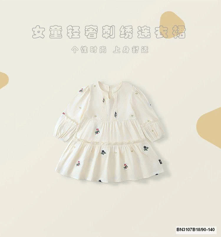 ĐẦM TAY BỒNG THÊU HOA