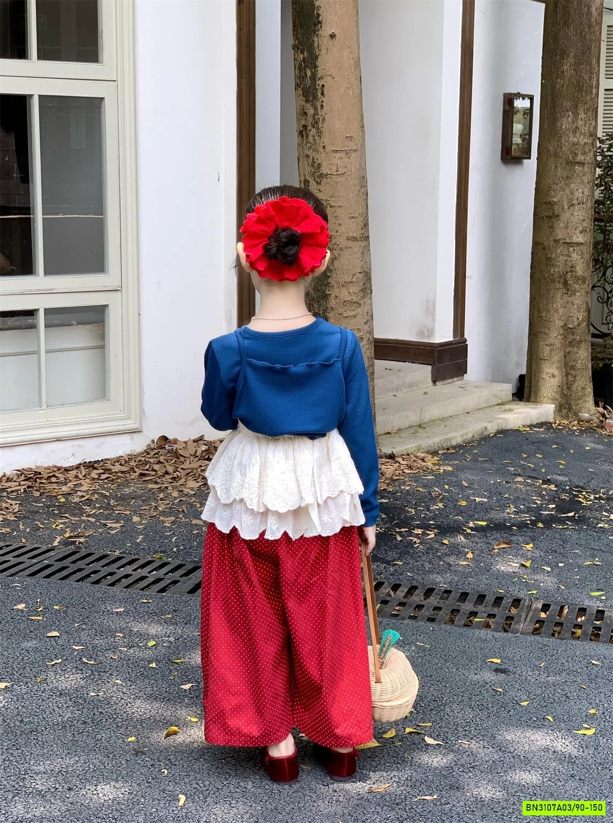 SÉT ÁO XANH MIX QUẦN BI ĐỎ