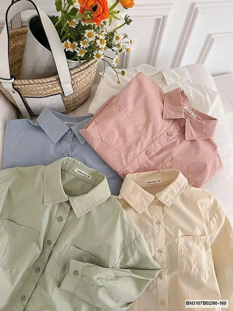 Áo sơ mi cho bé hãng AMBB 24S090