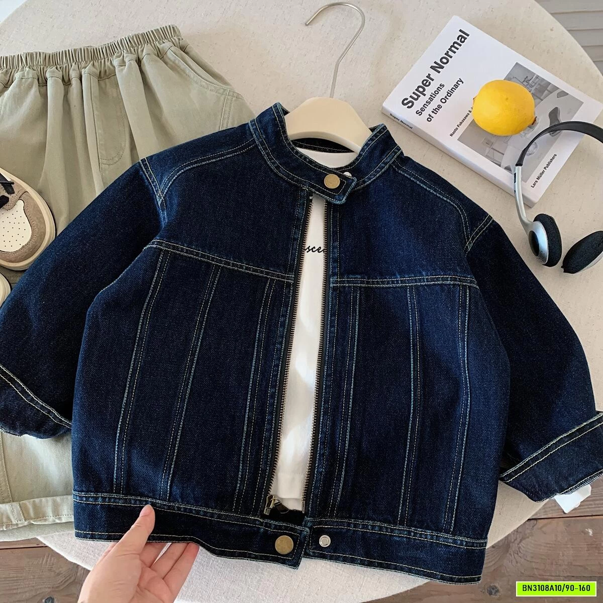 KHOÁC DENIM CHỈ NỔI MUYE
