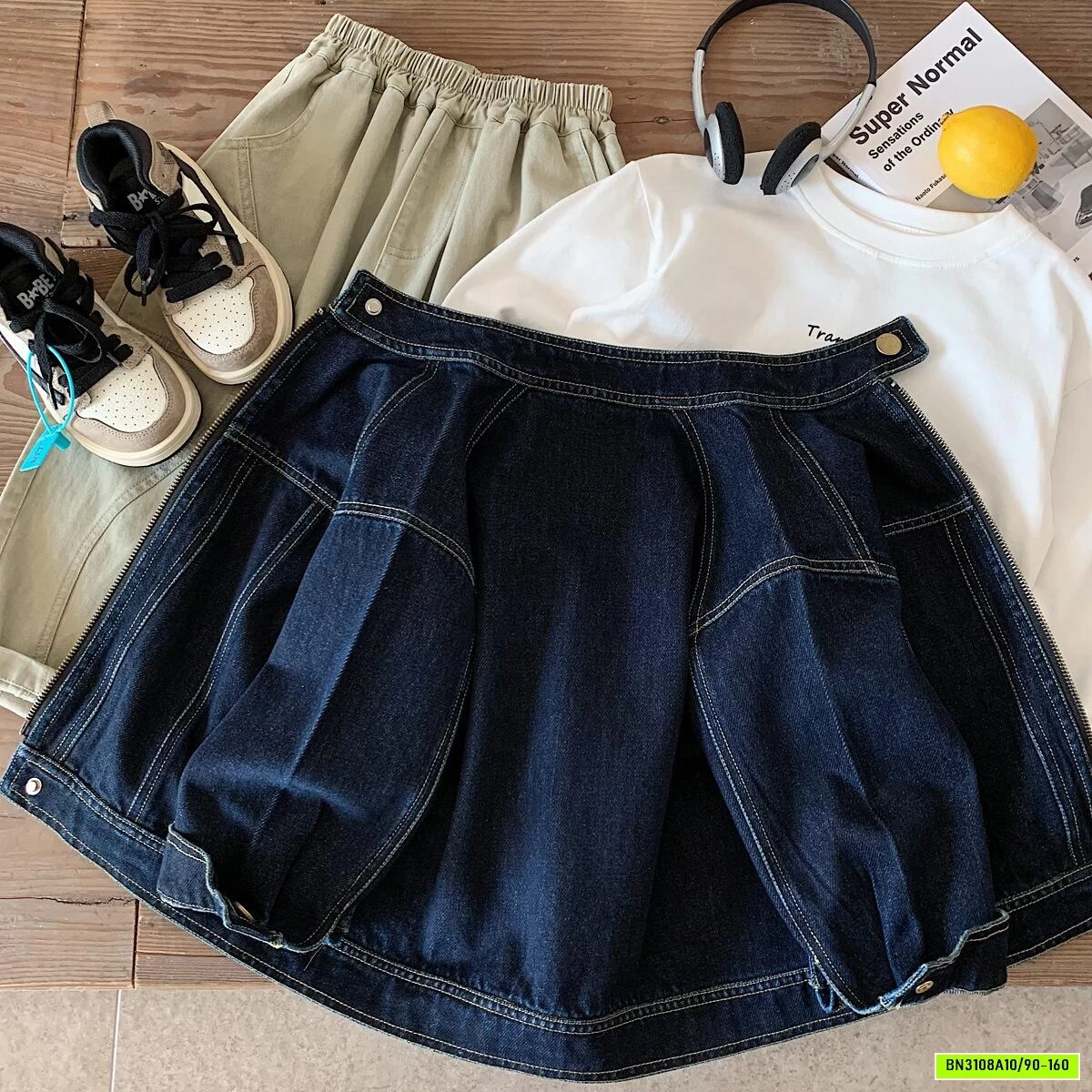 KHOÁC DENIM CHỈ NỔI MUYE
