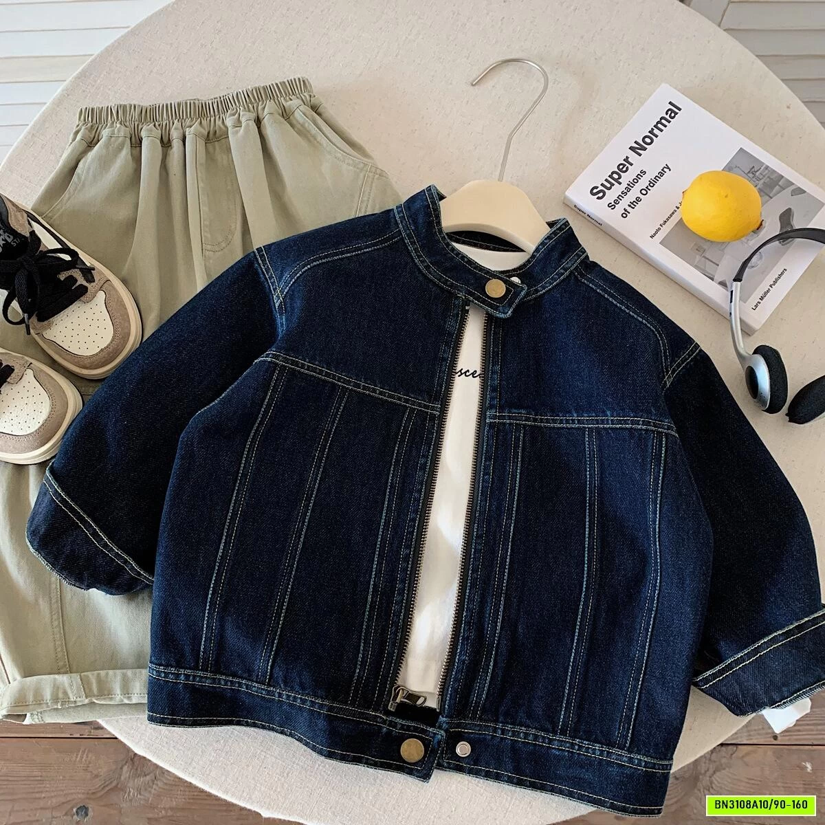 KHOÁC DENIM CHỈ NỔI MUYE