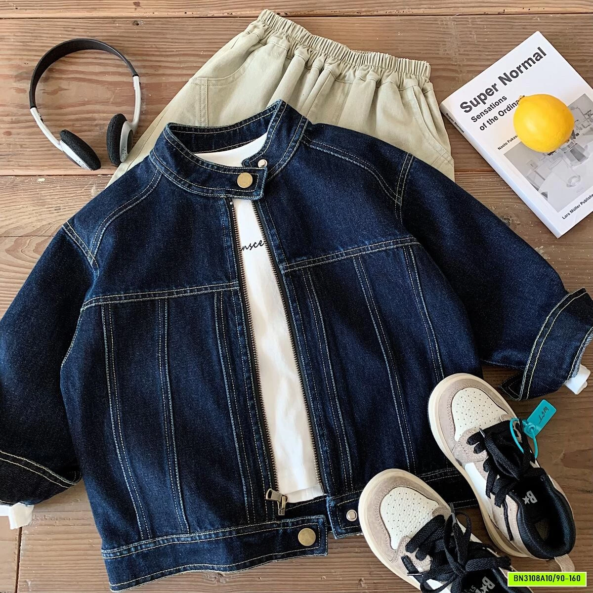 KHOÁC DENIM CHỈ NỔI MUYE