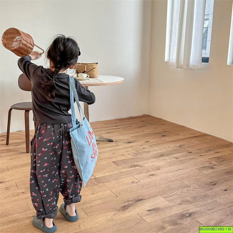 QUẦN VẢI IN HOA  ADBABY