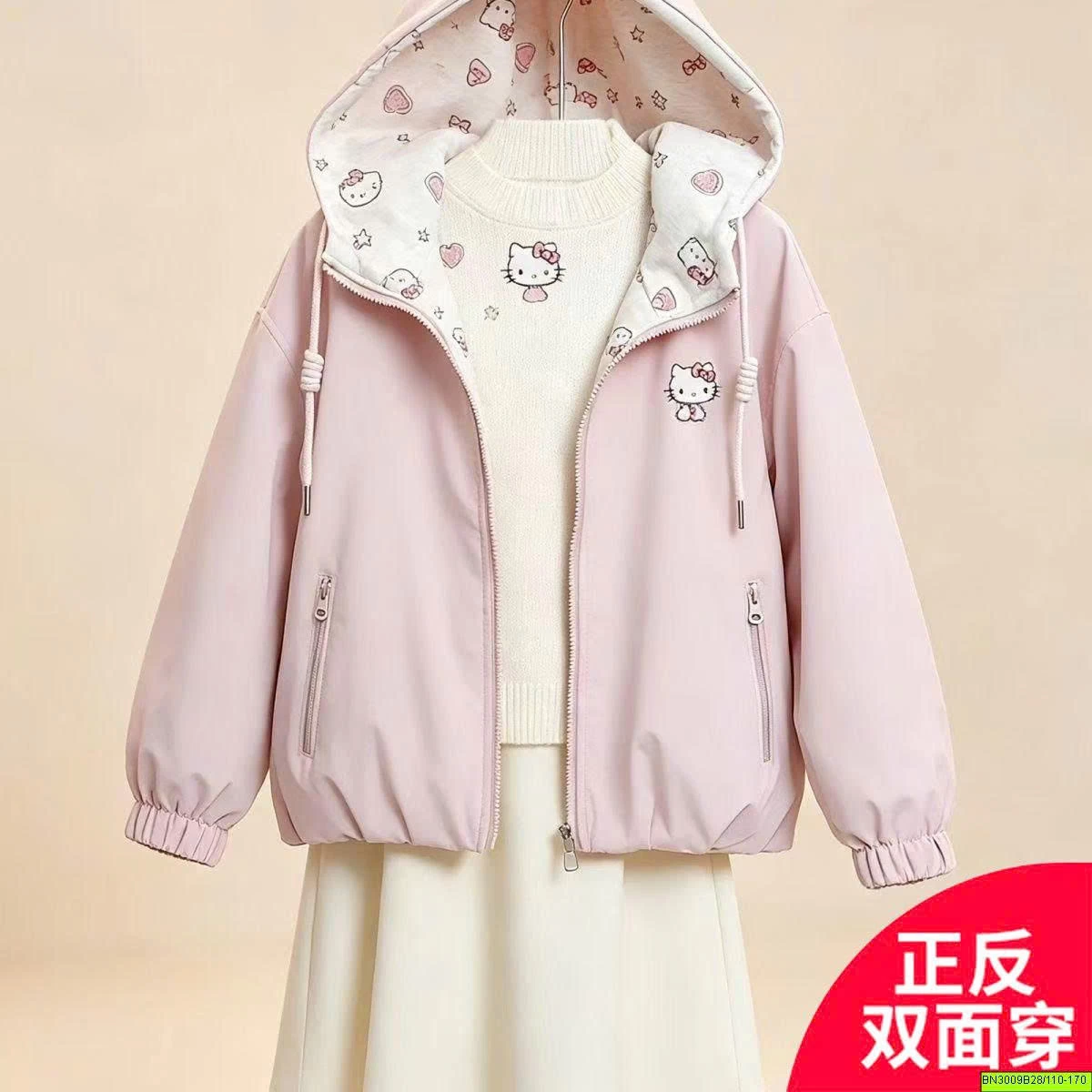 ÁO KHOÁC KITTY 2 MẶT