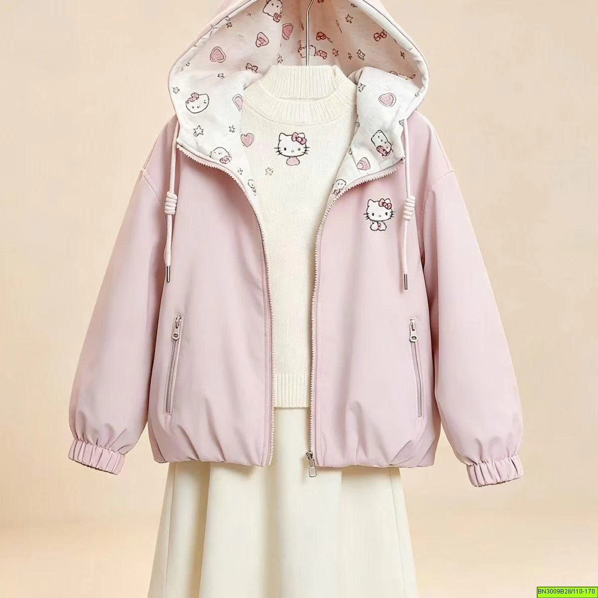ÁO KHOÁC KITTY 2 MẶT