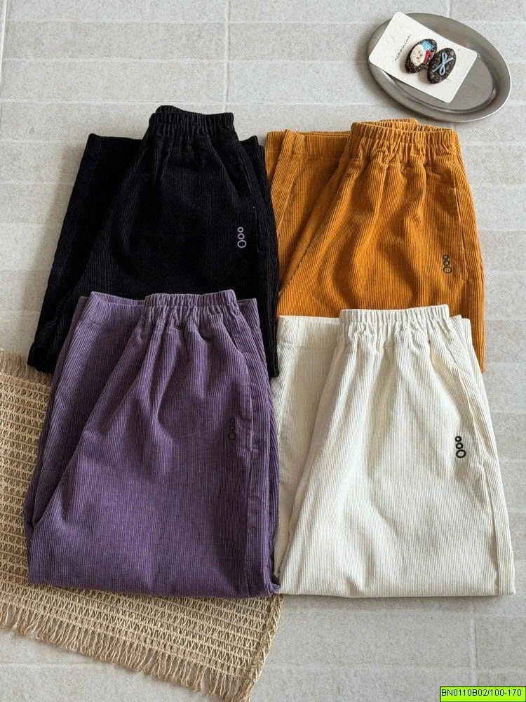 QUẦN BAGGY NHUNG TĂM AMBB  26F038