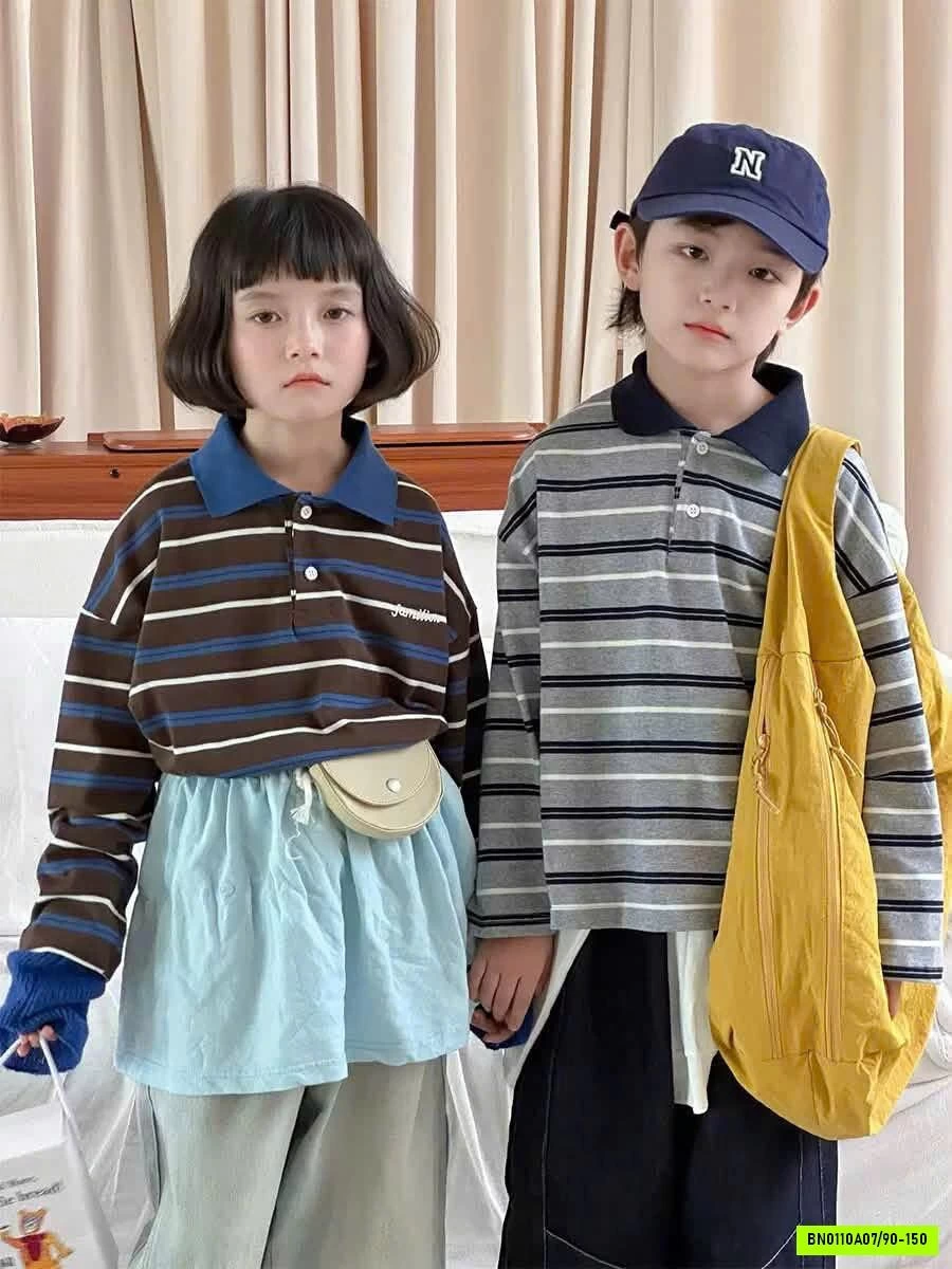 POLO KẺ PHỐI MÀU CỔ