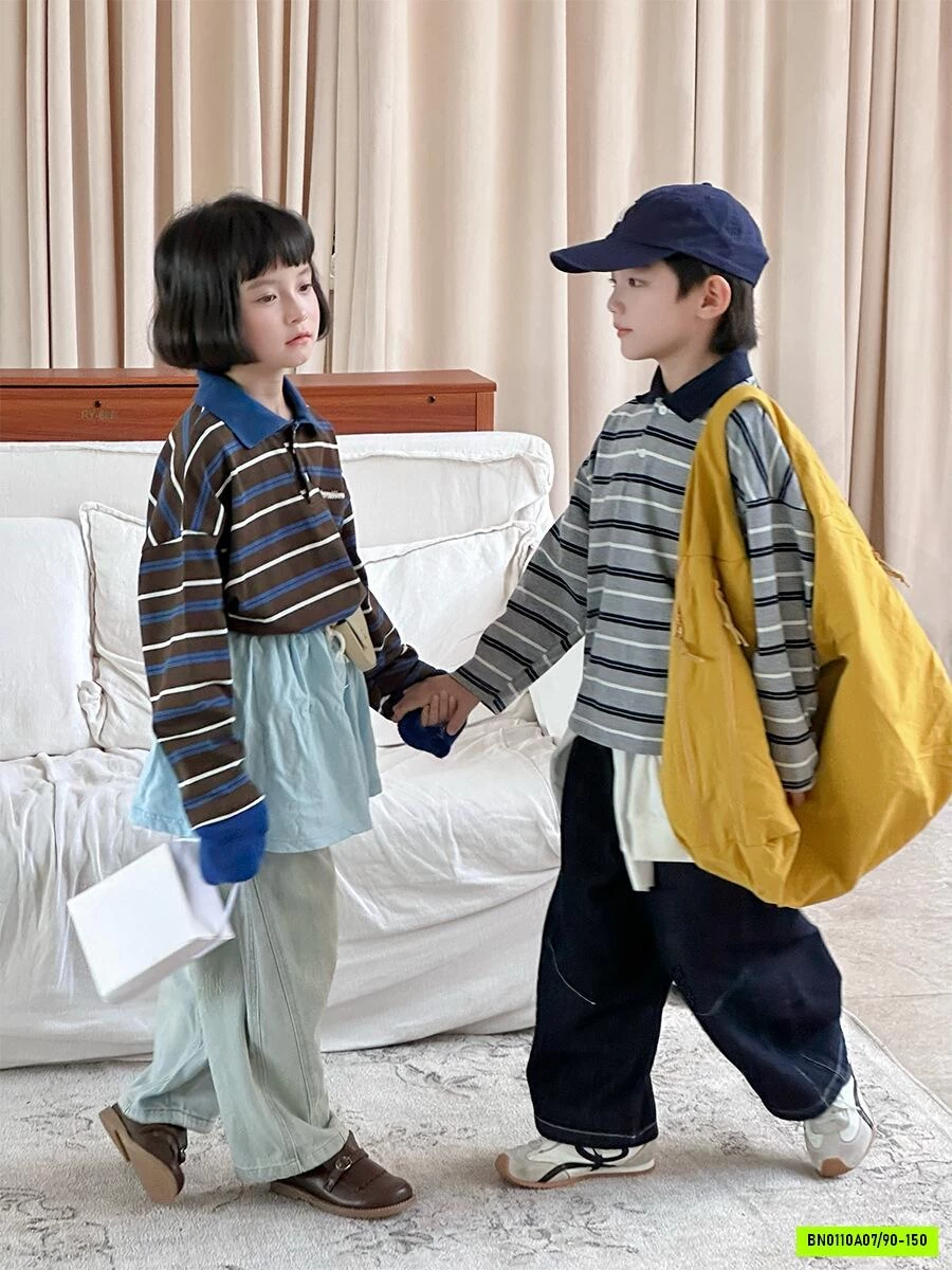 POLO KẺ PHỐI MÀU CỔ