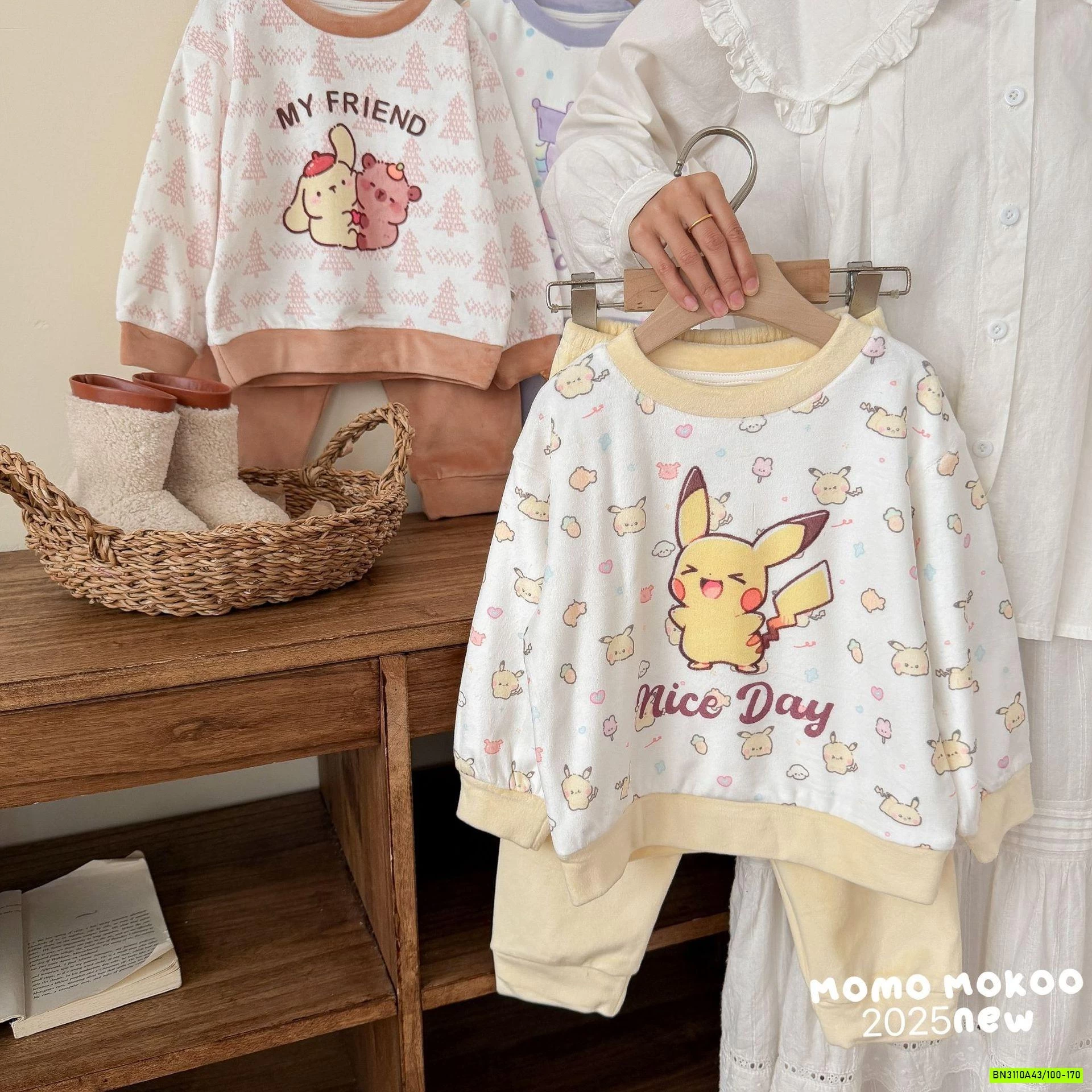 BỘ NỈ NHUNG HOẠT HÌNH