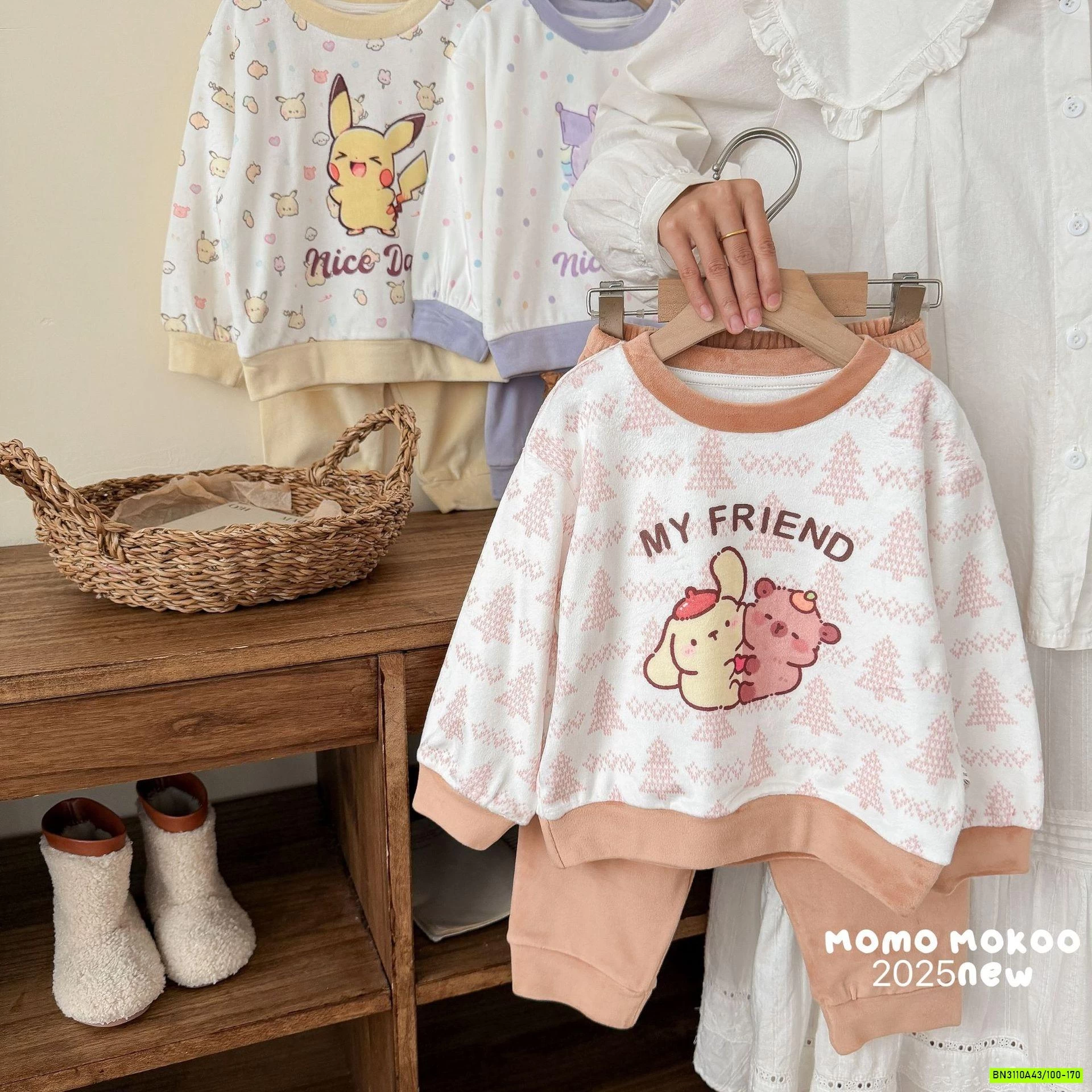 BỘ NỈ NHUNG HOẠT HÌNH