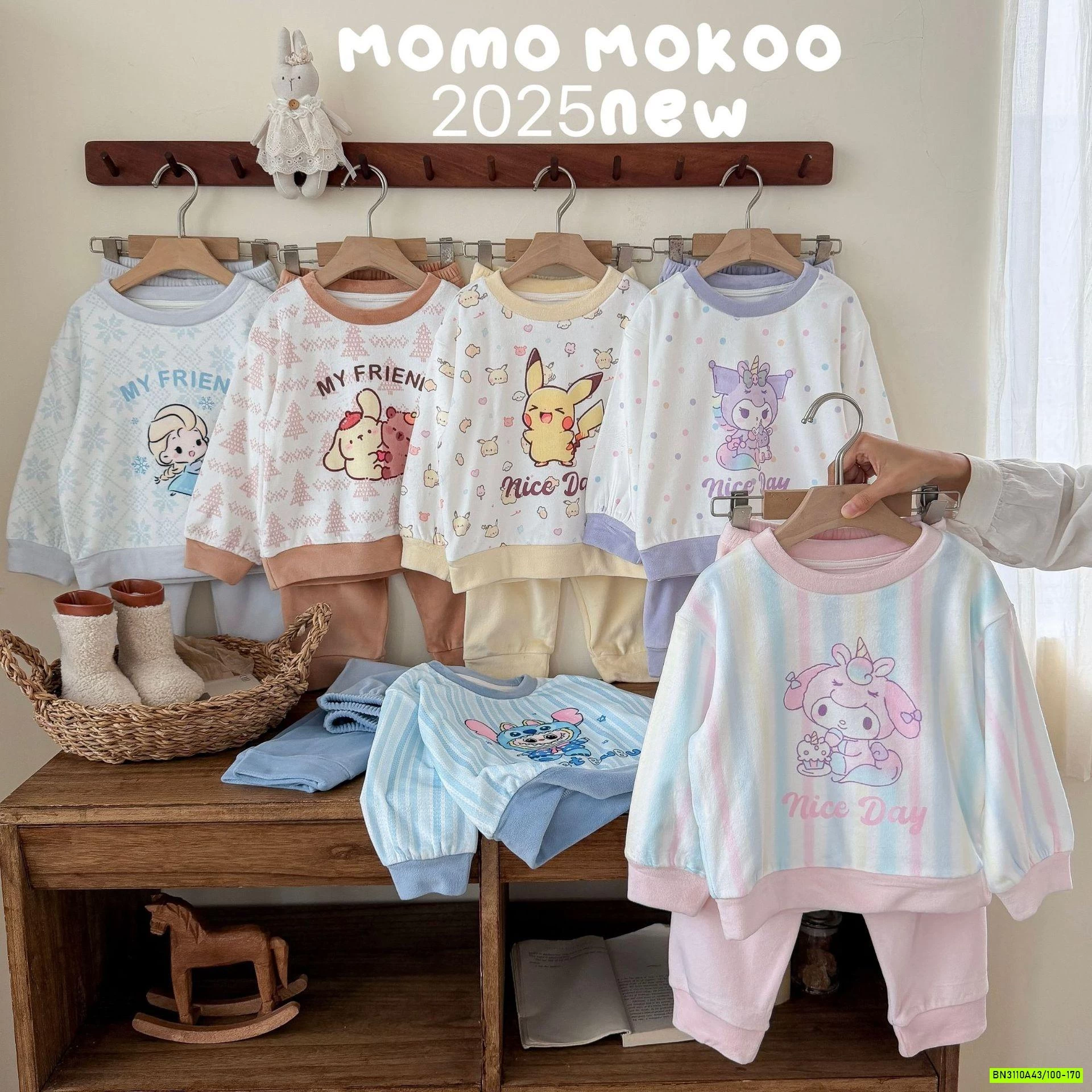 BỘ NỈ NHUNG HOẠT HÌNH