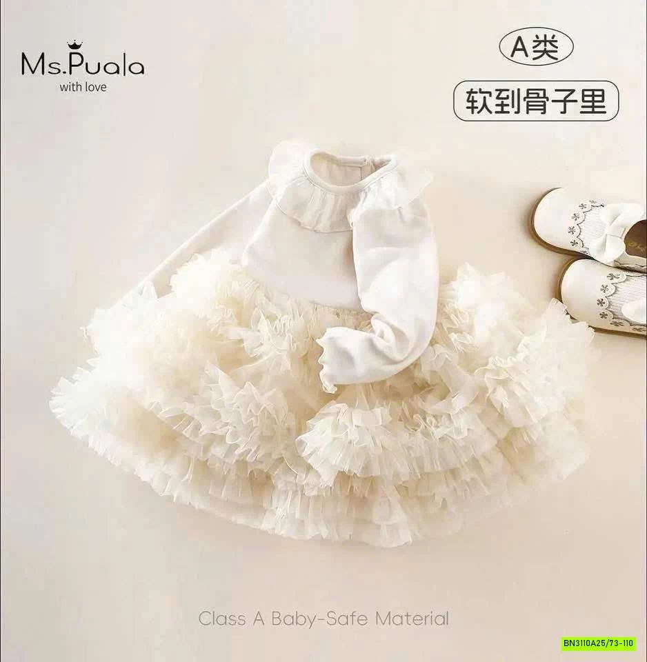 ĐẦM TUTU CỔ REN SZ NHÍ