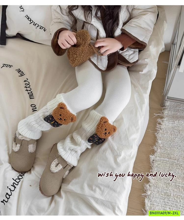 LEGGING GIẢ 2 LỚP LÓT NHUNG GẮN GẤU