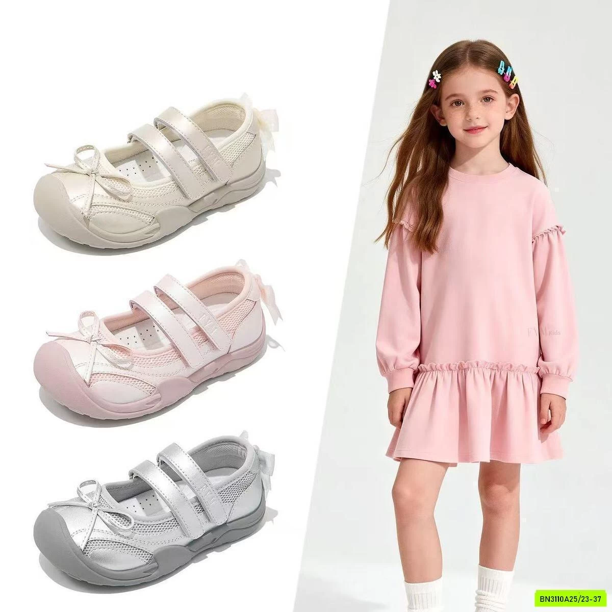 GIÀY MARY JANE DÁNG THỂ THAO GẮN NƠ