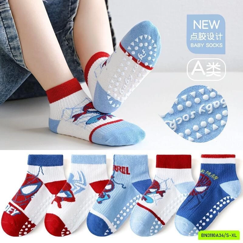 TẤT CHỐNG TRƯỢT SPIDERMAN CỔ THẤP