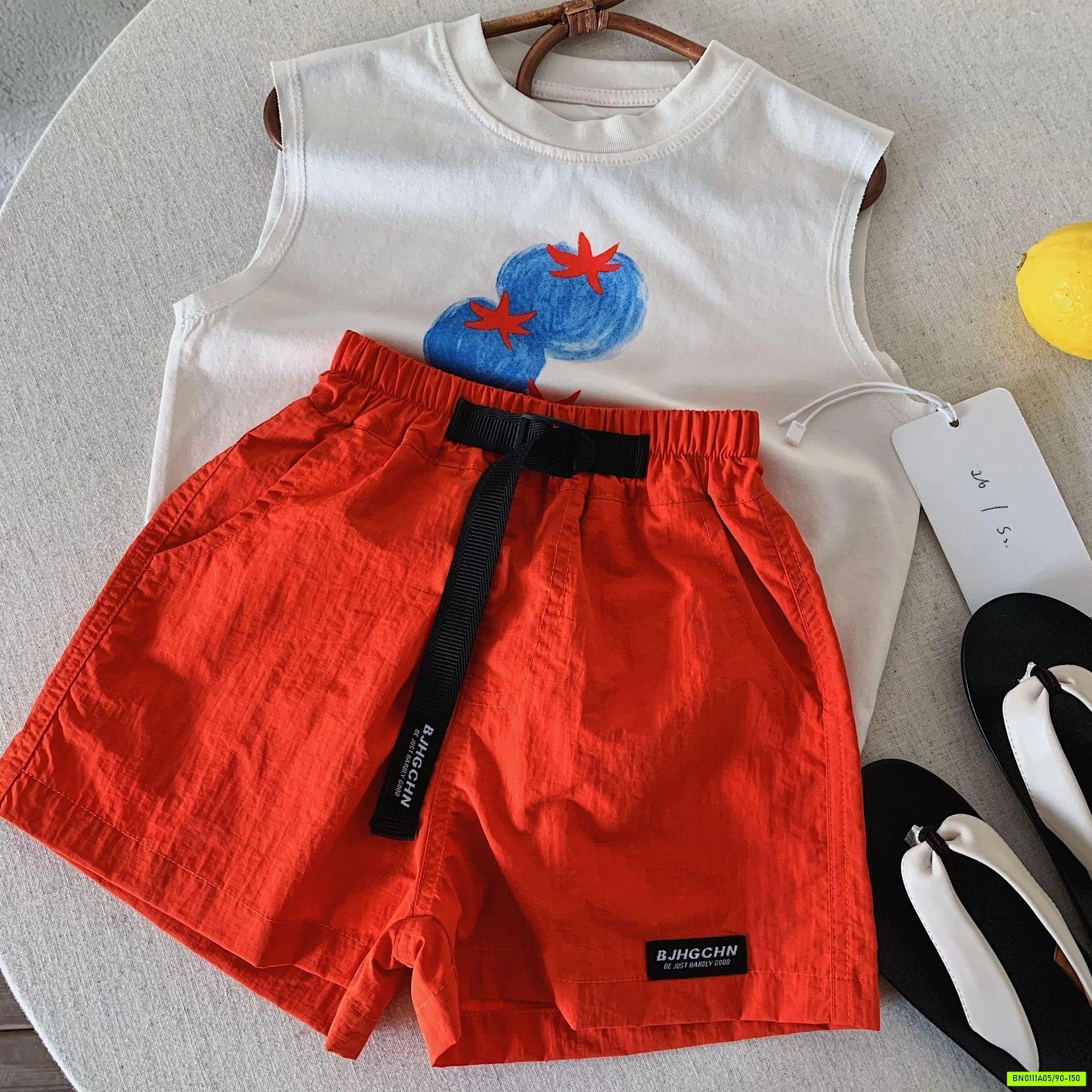 SHORT GIÓ CẠP KHÓA ĐEN