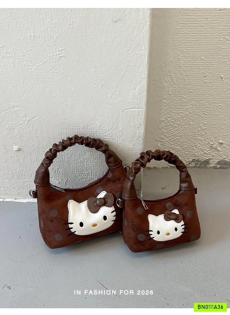 GIỎ XÁCH KITTY CHẤM BI MẸ BÉ