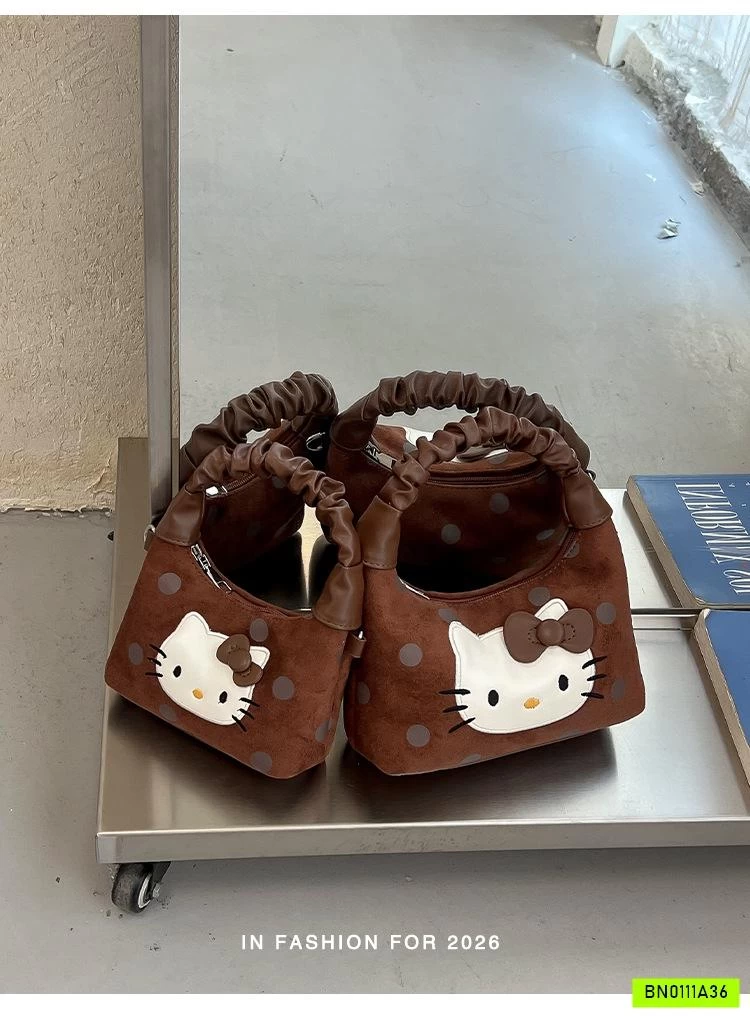 GIỎ XÁCH KITTY CHẤM BI MẸ BÉ