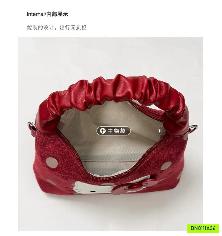 GIỎ XÁCH KITTY CHẤM BI MẸ BÉ