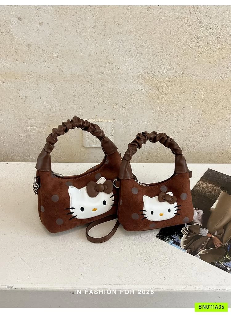 GIỎ XÁCH KITTY CHẤM BI MẸ BÉ