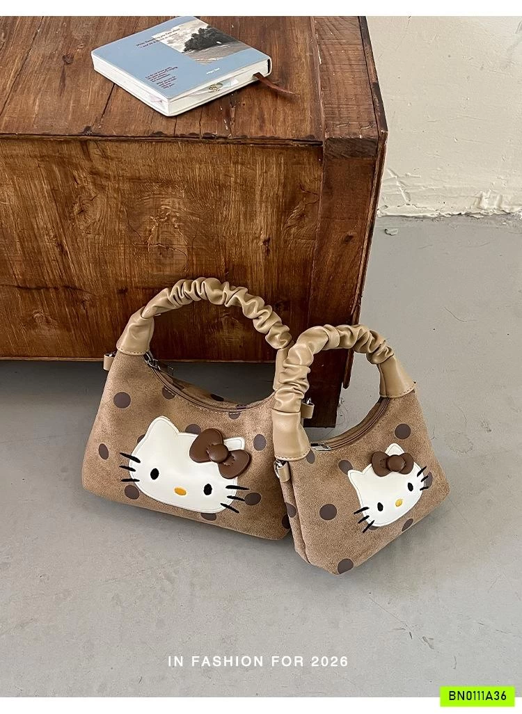 GIỎ XÁCH KITTY CHẤM BI MẸ BÉ