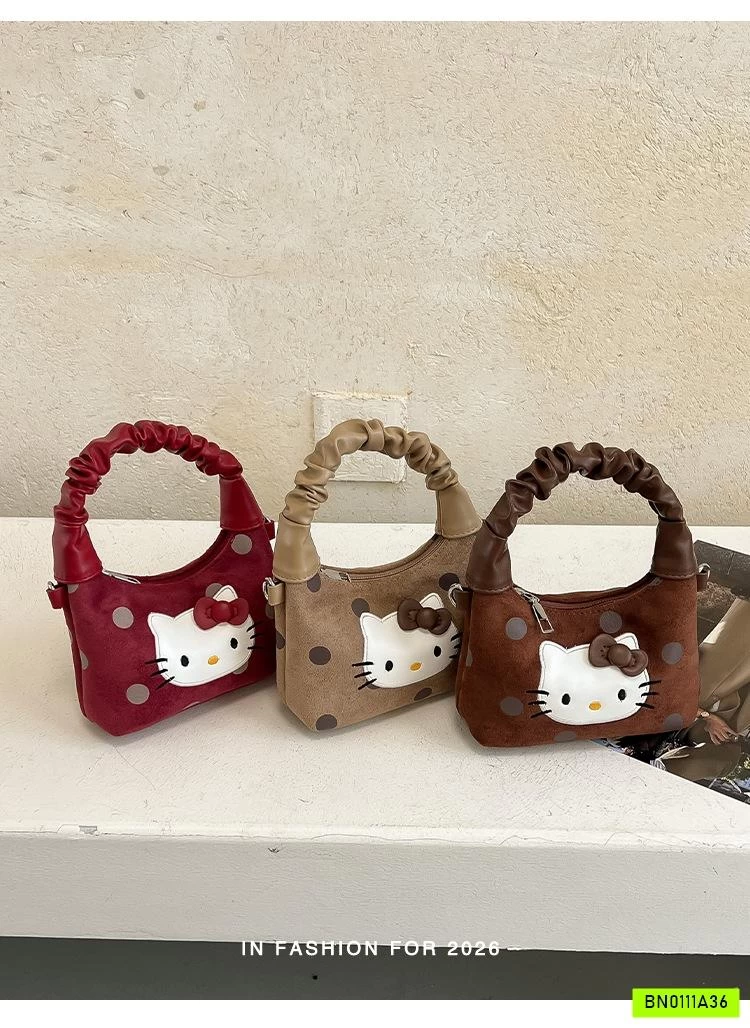 GIỎ XÁCH KITTY CHẤM BI MẸ BÉ
