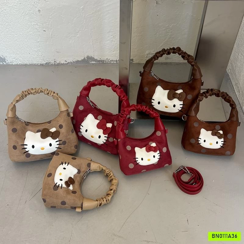 GIỎ XÁCH KITTY CHẤM BI MẸ BÉ