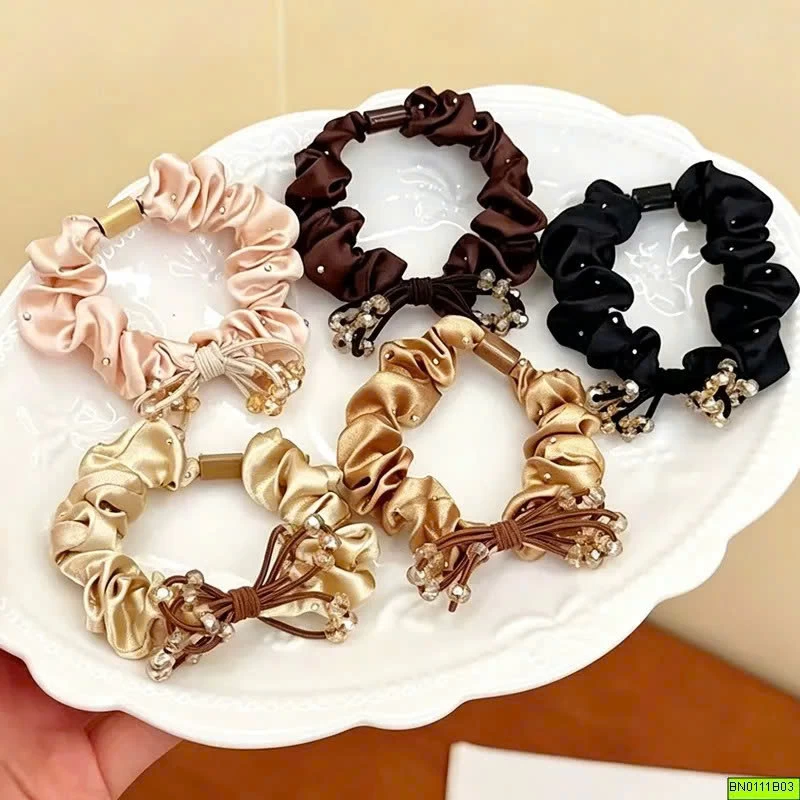 SET 10 DÂY CỘT TÓC VẢI LỤA BÓNG