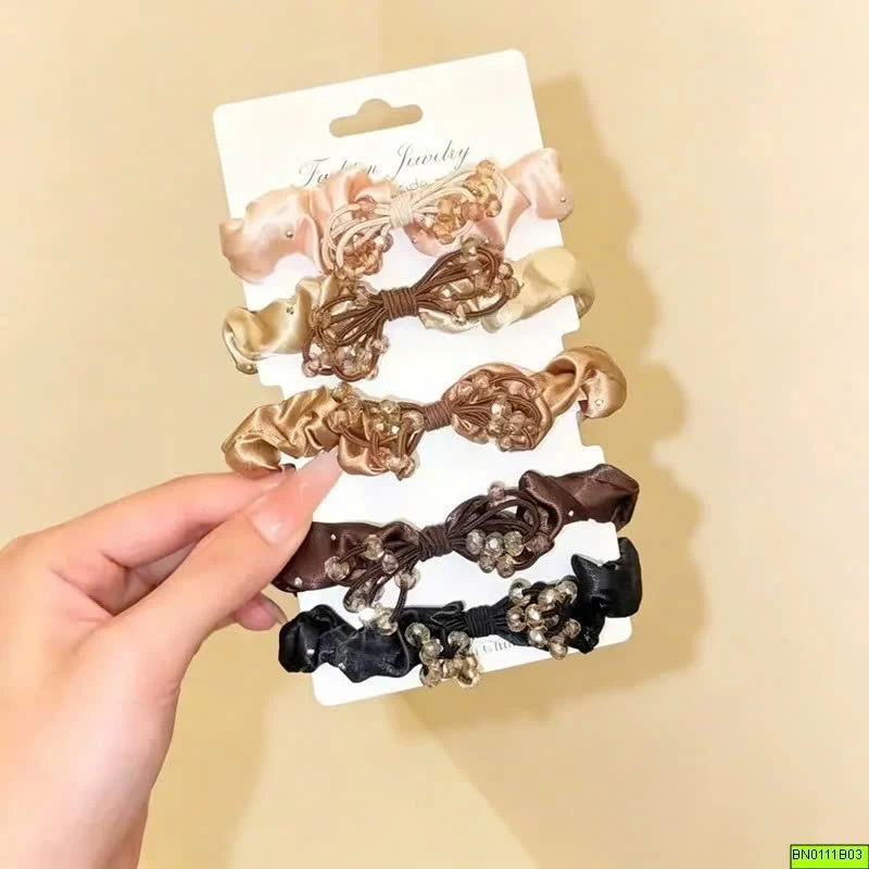SET 10 DÂY CỘT TÓC VẢI LỤA BÓNG