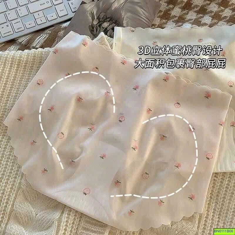 SET 6 QUẦN LÓT KHÔNG ĐƯỜNG MAY HOẠ TIẾT NHÍ