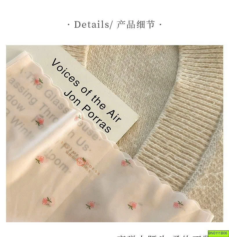 SET 6 QUẦN LÓT KHÔNG ĐƯỜNG MAY HOẠ TIẾT NHÍ