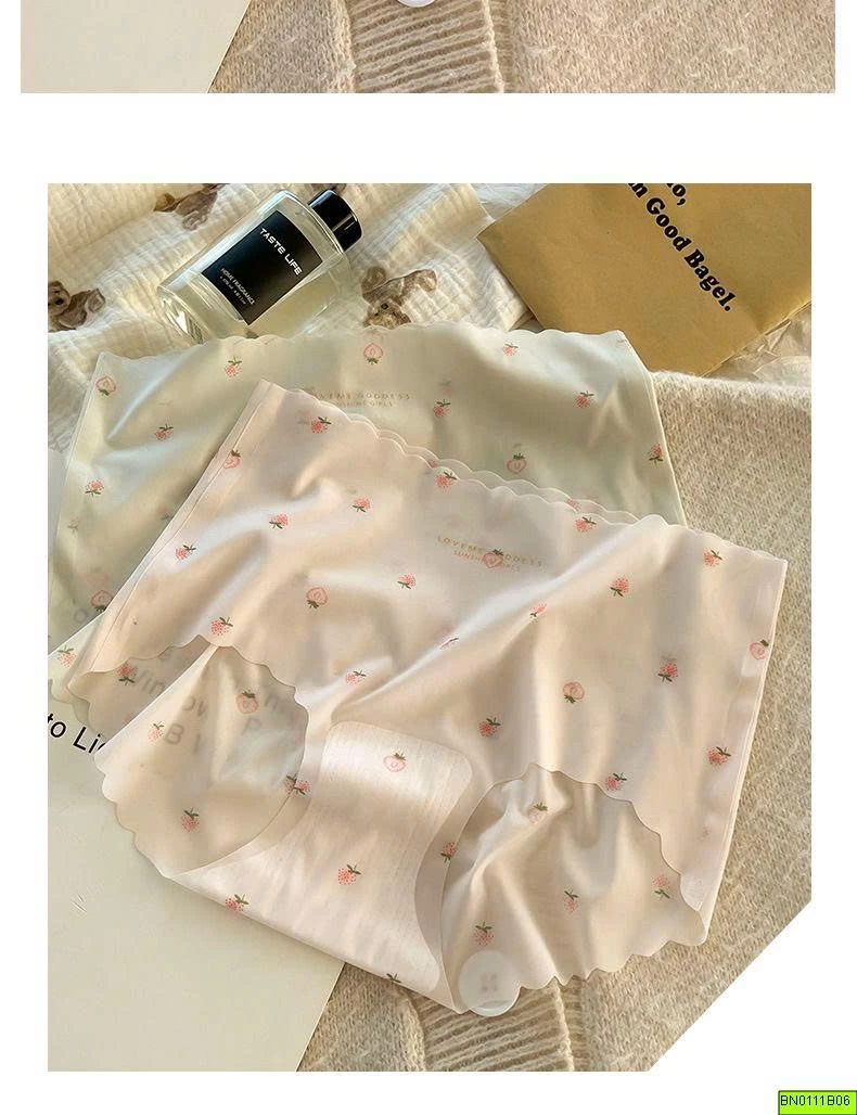 SET 6 QUẦN LÓT KHÔNG ĐƯỜNG MAY HOẠ TIẾT NHÍ
