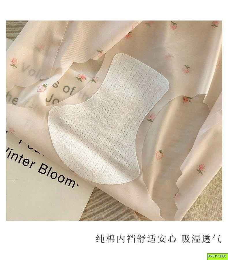 SET 6 QUẦN LÓT KHÔNG ĐƯỜNG MAY HOẠ TIẾT NHÍ
